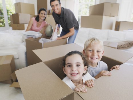 Office relocation planning in Putney with moving boxes and workspace setup