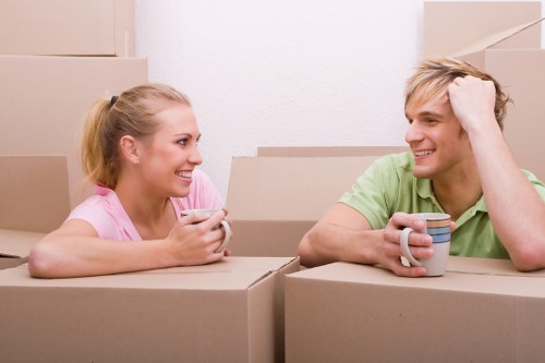 Removal team preparing items safely for a Putney moving service