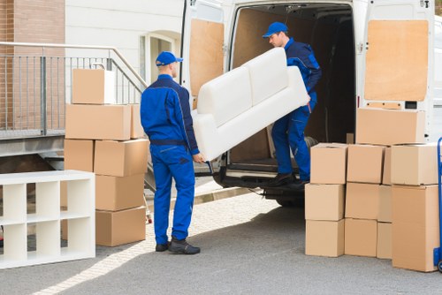 Removal van in Putney helping with a residential move