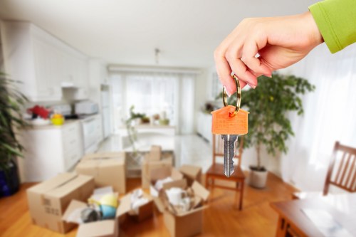 Packing supplies arranged for a residential or commercial relocation in Putney