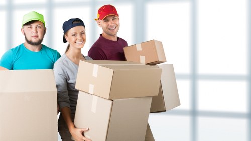 Putney removal van handling packed household items carefully