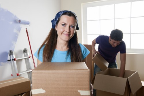 Local office movers coordinating a business relocation in Putney